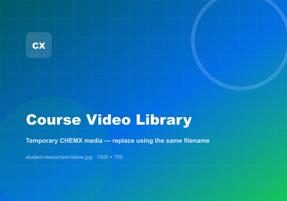 CHEMX course videos